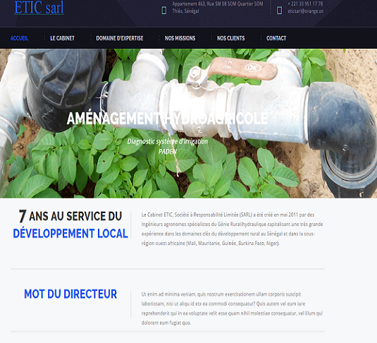 projet ETIC Page